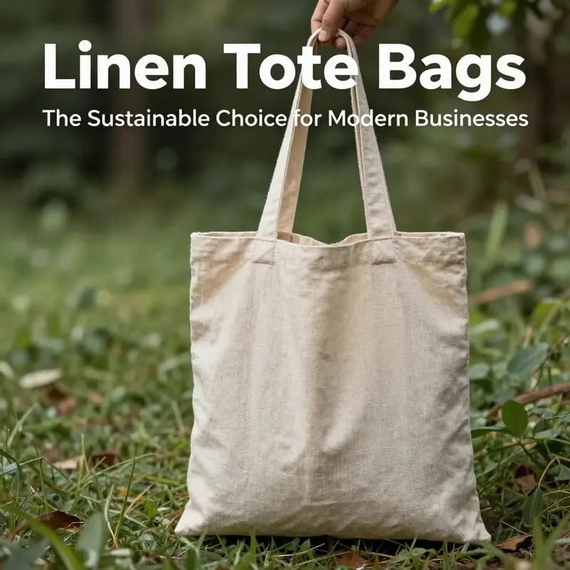 Linen tote bags representing sustainability in fashion and everyday use.
