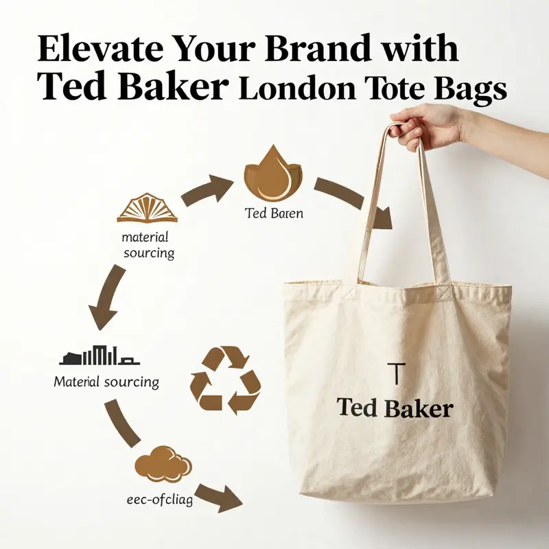 Highlighting the distinctive design elements of Ted Baker London tote bags.