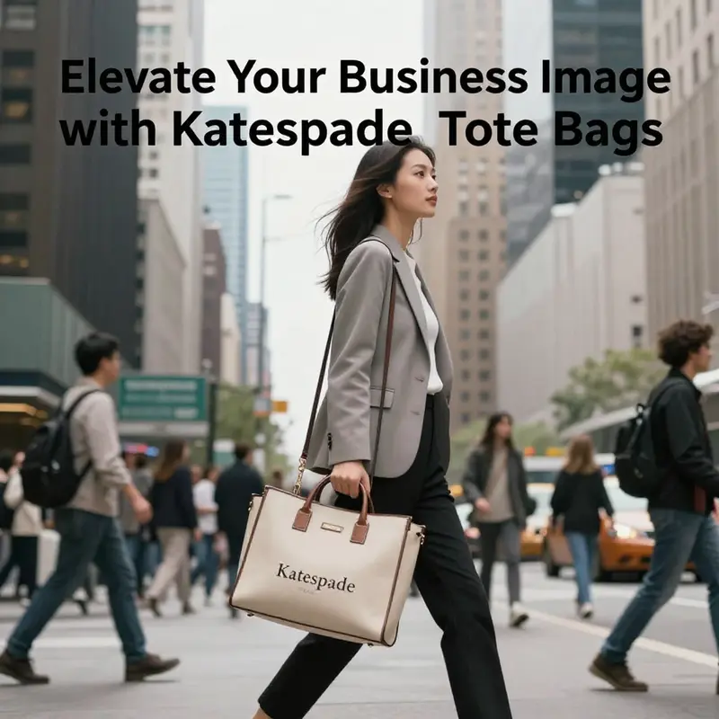 A young professional embodies the spirit of Katespade Tote, perfectly suited for modern businesswomen.