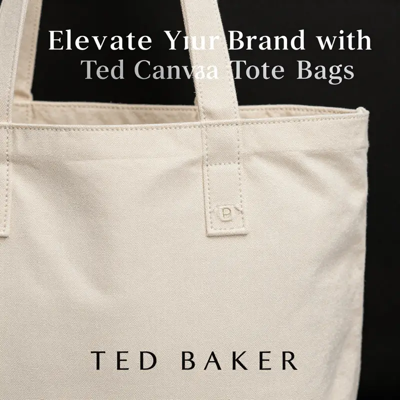 Highlighting the exquisite design and craftsmanship of the Ted Baker Canvas Tote Bag.