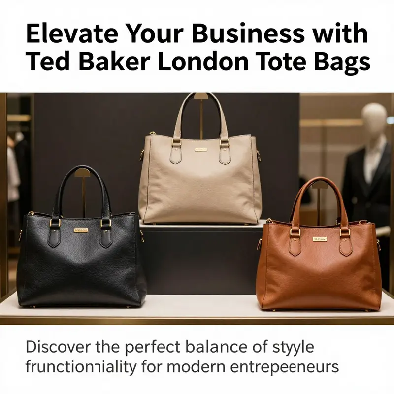 Various Ted Baker London Tote bags displayed elegantly showcasing their design and colors.