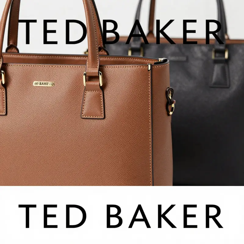 An elegant Ted Baker tote bag highlighting its unique design elements.