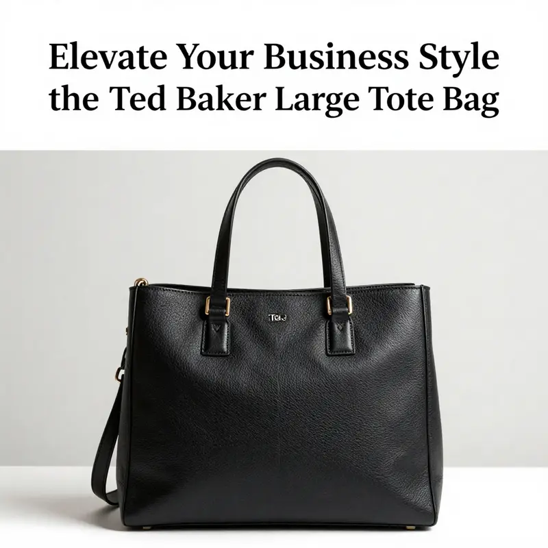Elegant Ted Baker large tote bag against a minimalist backdrop, showcasing its sophistication.