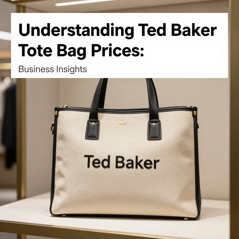 A stylish Ted Baker tote bag highlighted beautifully, representing the brand's fashion-forward appeal.