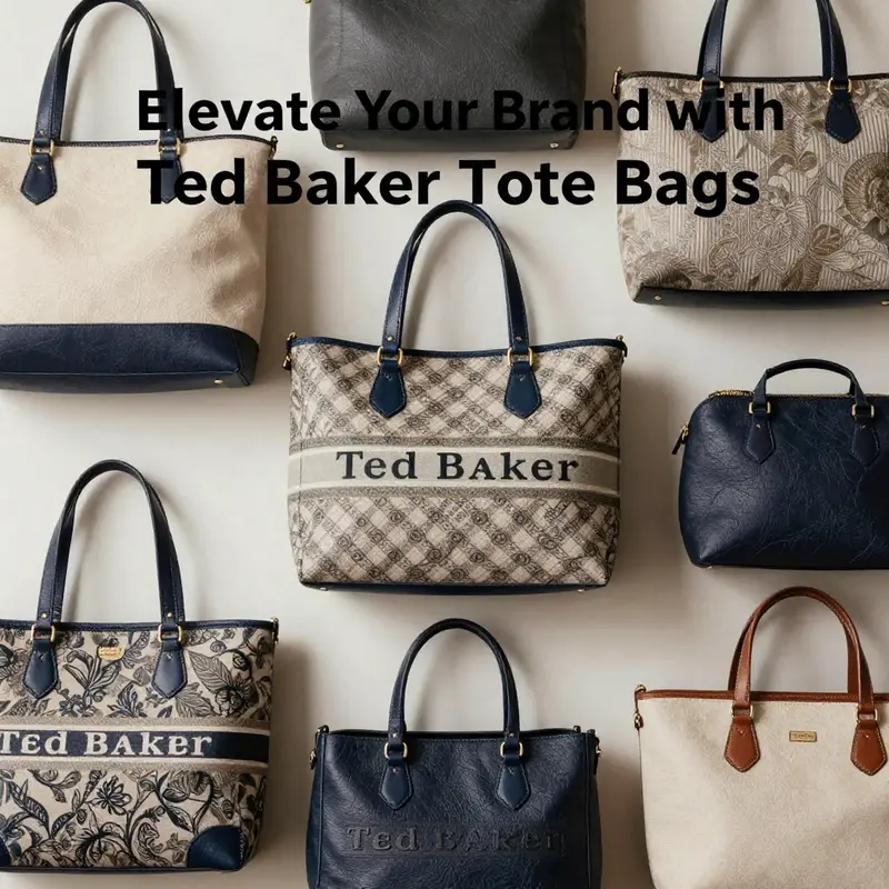 Ted Baker tote bags featuring unique patterns and luxurious materials.