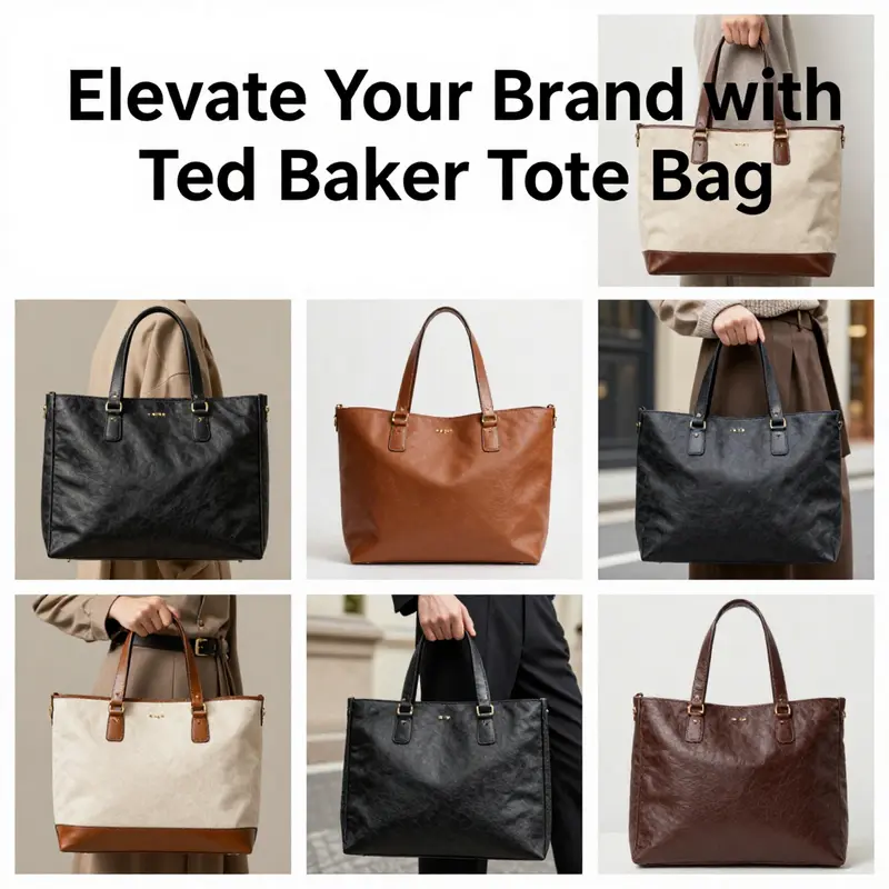 Ted Baker tote bags featuring unique patterns and luxurious materials.