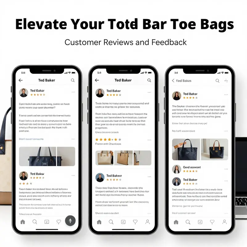 Ted Baker tote bags featuring unique patterns and luxurious materials.