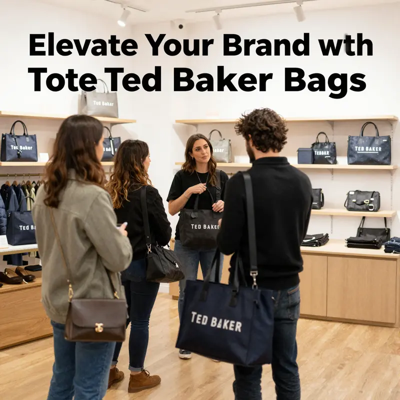 Close-up showcasing the exquisite craftsmanship of a Ted Baker tote bag.