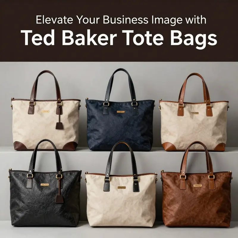 A diverse array of Ted Baker tote bags highlighting their stylish design and functional features.