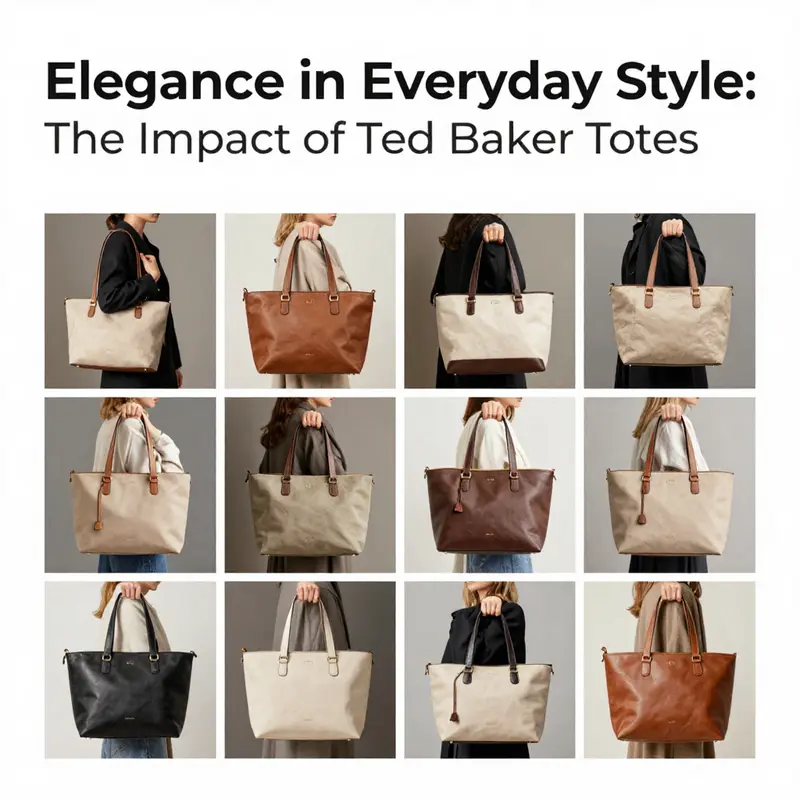 An array of Ted Baker totes emphasizing their standout designs and exemplary craftsmanship.