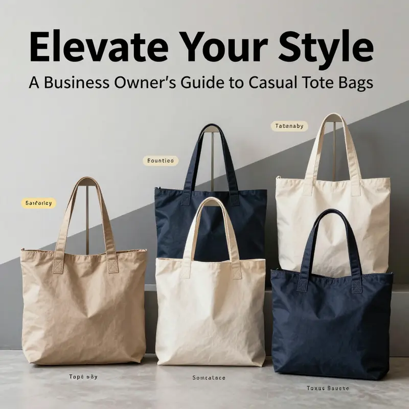 A business owner effortlessly integrating a casual tote into their professional outfit.