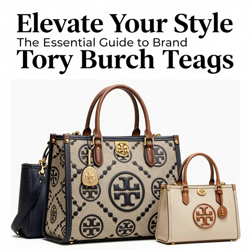 The meticulous craftsmanship of a Tory Burch tote bag showcases the blend of modern and vintage design elements.
