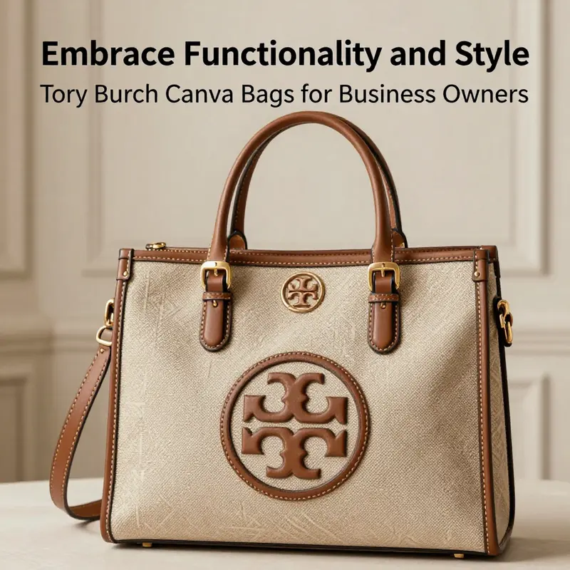 Examining the sophisticated design features of Tory Burch canvas bags that combine elegance with functionality.