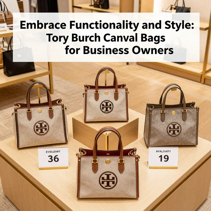 Examining the sophisticated design features of Tory Burch canvas bags that combine elegance with functionality.