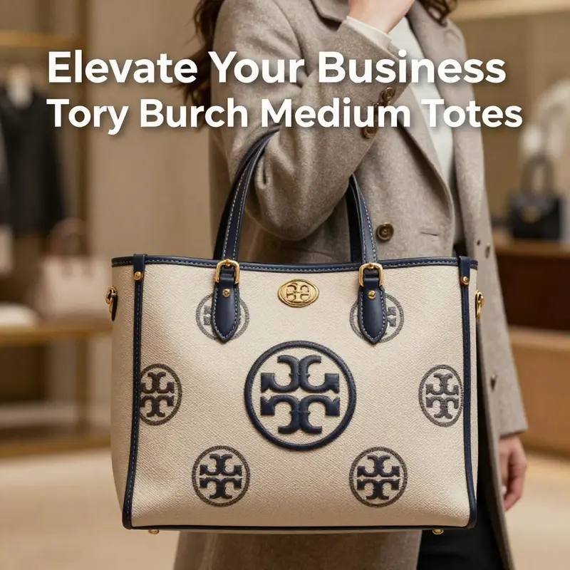 The Tory Burch Medium Tote exemplifies sophistication and versatility for business professionals.
