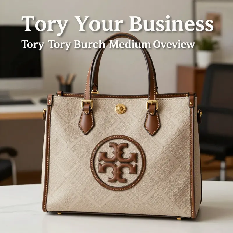 The Tory Burch Medium Tote exemplifies sophistication and versatility for business professionals.