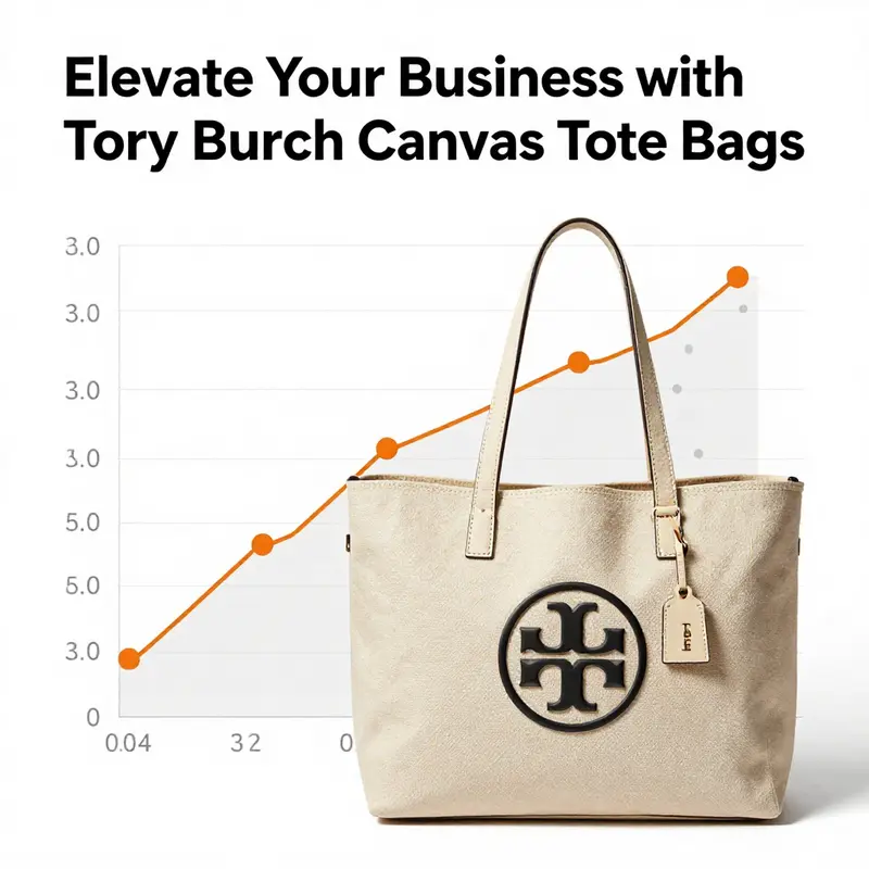 A selection of Tory Burch canvas tote bags illustrating their unique designs and premium materials.