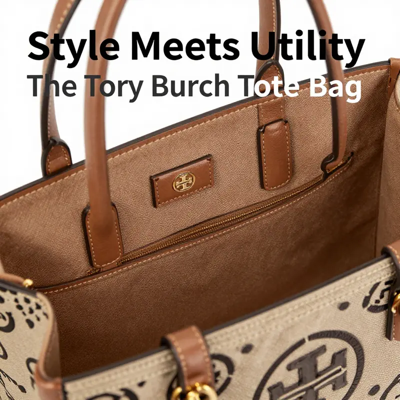 Elegant Tory Burch tote bag highlighting its unique design and vibrant colors.