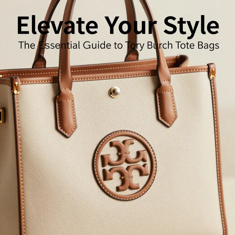 The meticulous craftsmanship of a Tory Burch tote bag showcases the blend of modern and vintage design elements.