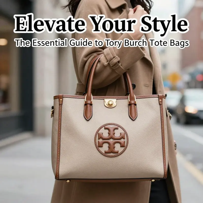 The meticulous craftsmanship of a Tory Burch tote bag showcases the blend of modern and vintage design elements.