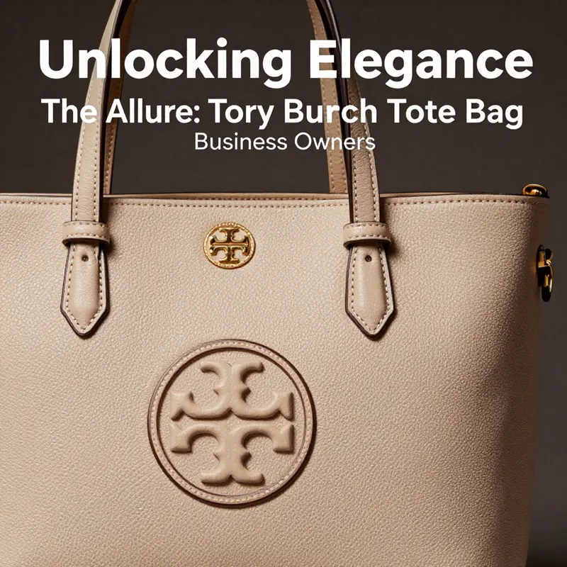 The elegance and craftsmanship of a Tory Burch tote bag featuring the iconic double T logo.