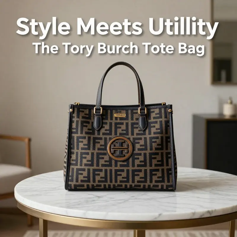 Elegant Tory Burch tote bag highlighting its unique design and vibrant colors.