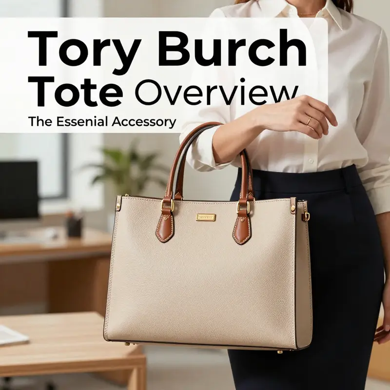 The Tory Burch tote—an icon of elegance and functionality for business owners.