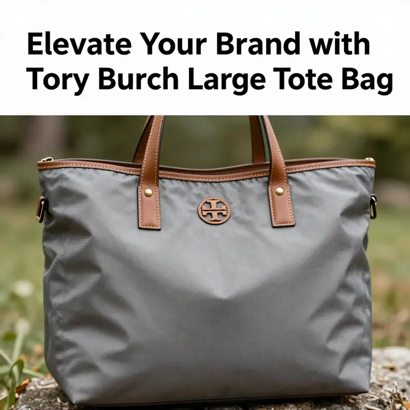The elegant design of the Tory Burch Large Tote Bag complements any professional setting.