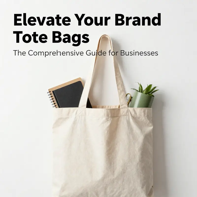 A chic tote bag filled with everyday items, symbolizing versatility in branding.