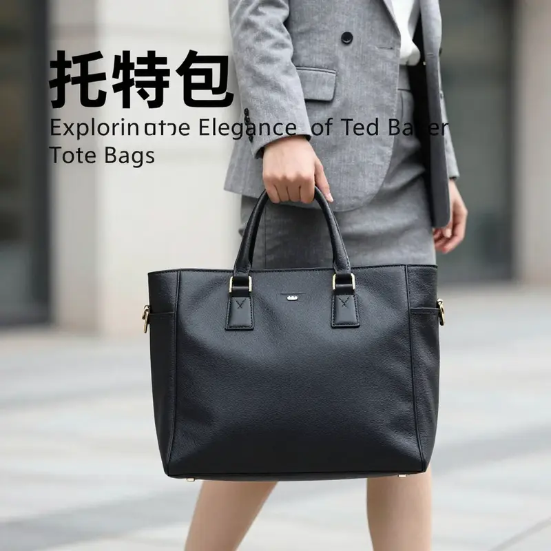 An elegant display of Ted Baker’s unique tote bag designs, exemplifying the brand’s commitment to quality and style.