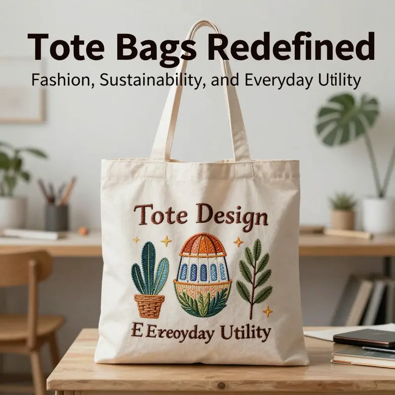A visual narrative of tote bags moving from everyday utility to fashion statements.