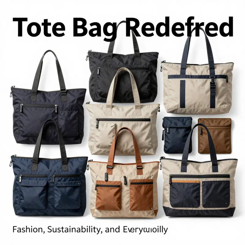 A visual narrative of tote bags moving from everyday utility to fashion statements.