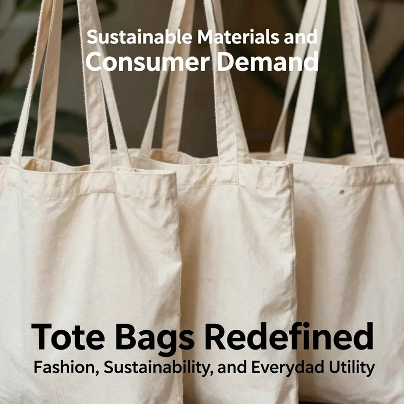 A visual narrative of tote bags moving from everyday utility to fashion statements.