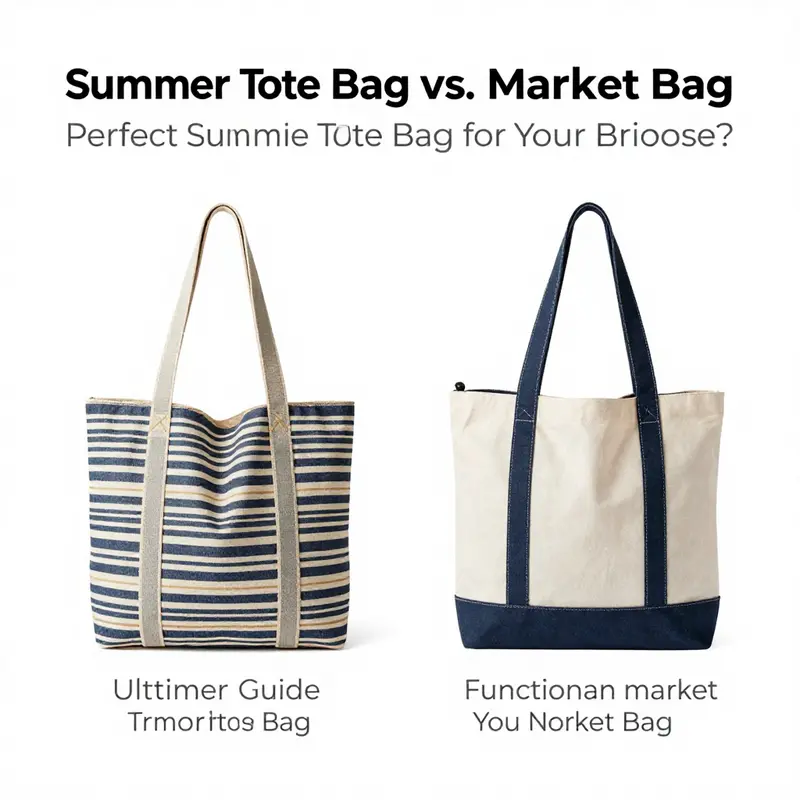 A variety of summer tote bags ideal for outdoor events, showing off colors and materials that resonate with warmth.
