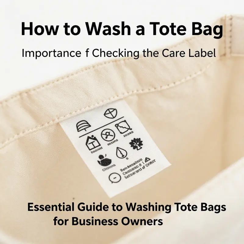 Understanding the care label is vital for proper tote bag maintenance.