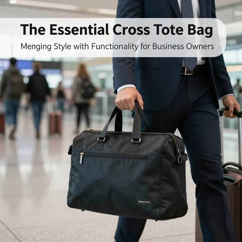 The perfect cross tote bag for business owners, designed with style and functionality in mind.