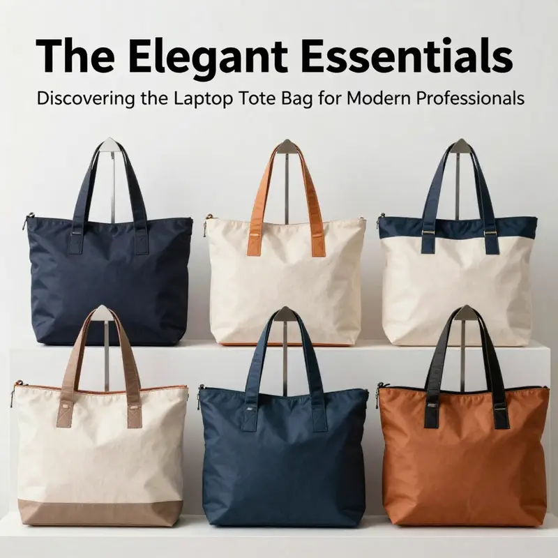 A laptop tote bag highlighting ergonomic design and sophisticated aesthetics, perfect for the modern professional.