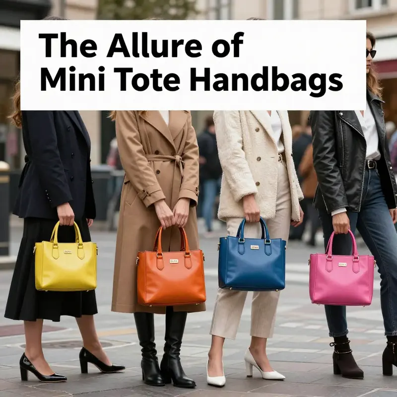 Fashion trends come alive with stylish individuals carrying versatile mini totes.