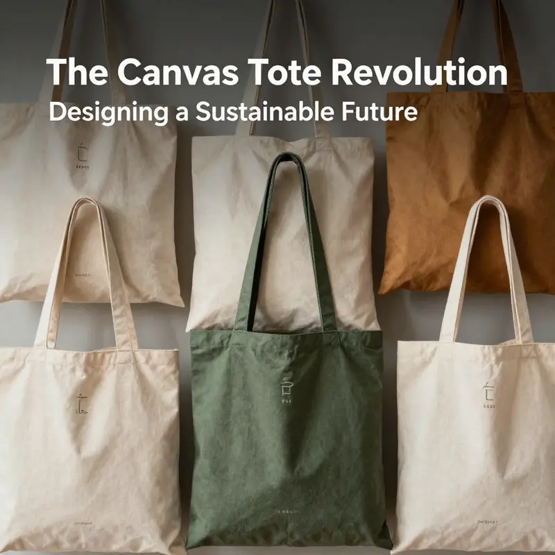 Modern minimalist canvas tote bags reflecting the latest design trends.
