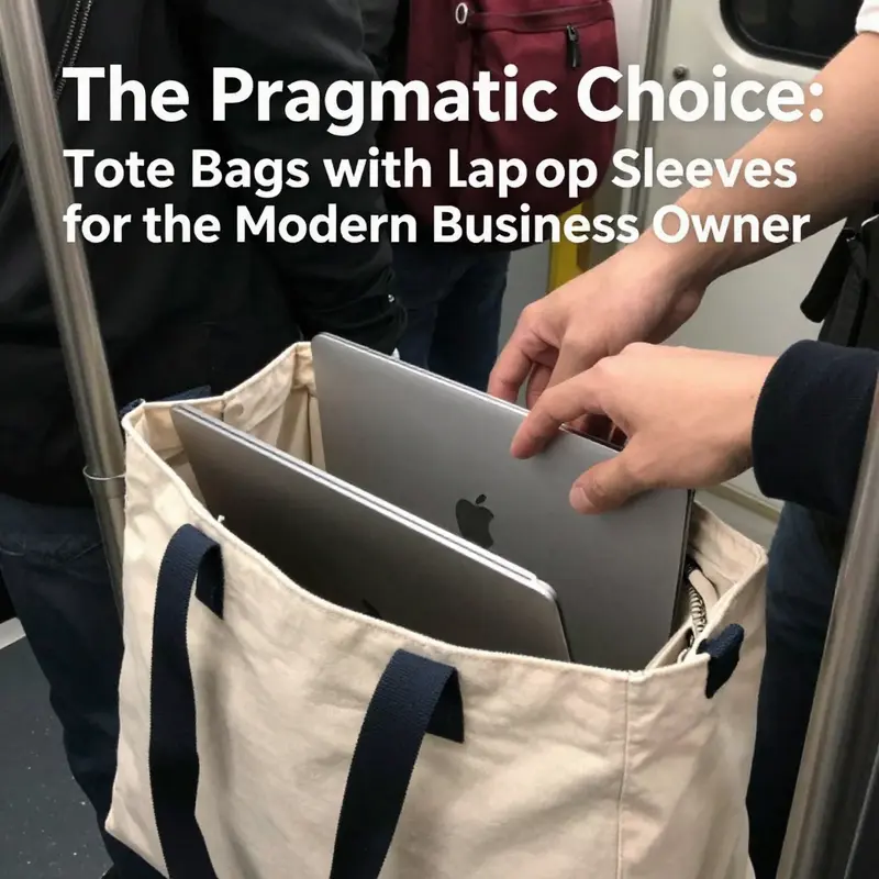 A commuter elegantly balancing work and style with a tote bag designed for ergonomic comfort.