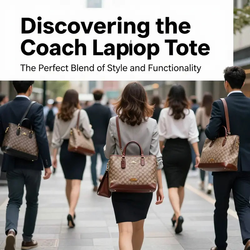 The Gramercy Tote Bag showcases its exquisite design and capacity for a laptop and business essentials.