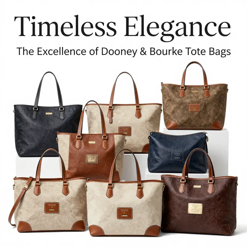An artisan demonstrating the intricate craftsmanship behind each Dooney & Bourke tote bag.