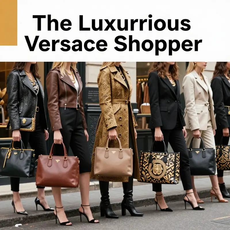 The exquisite design of the Versace Shopper encapsulates elegance and high fashion.
