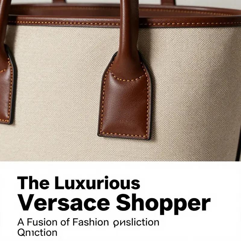 The exquisite design of the Versace Shopper encapsulates elegance and high fashion.