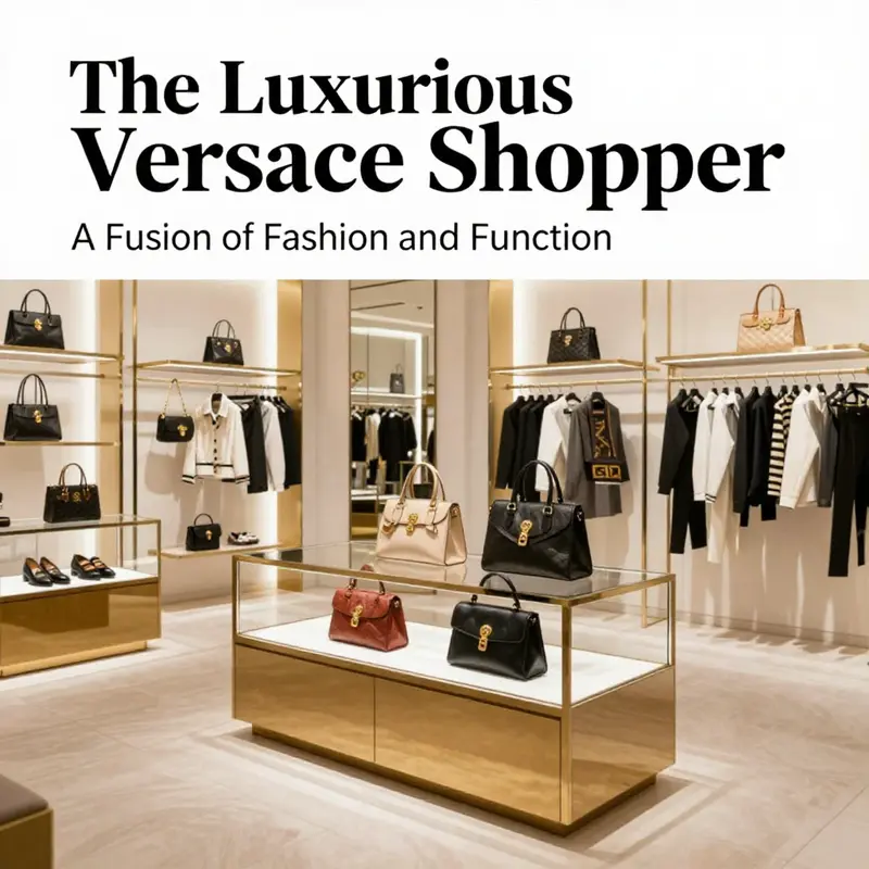 The exquisite design of the Versace Shopper encapsulates elegance and high fashion.