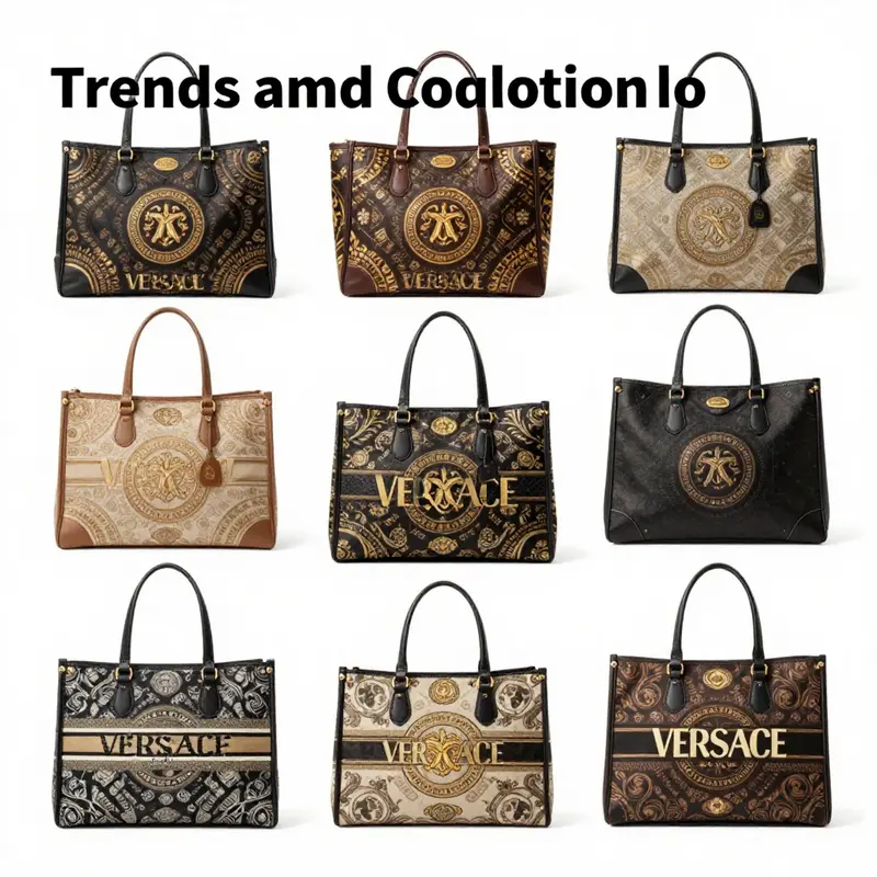 Versace tote bags blend elegance with practicality, perfect for the sophisticated consumer.