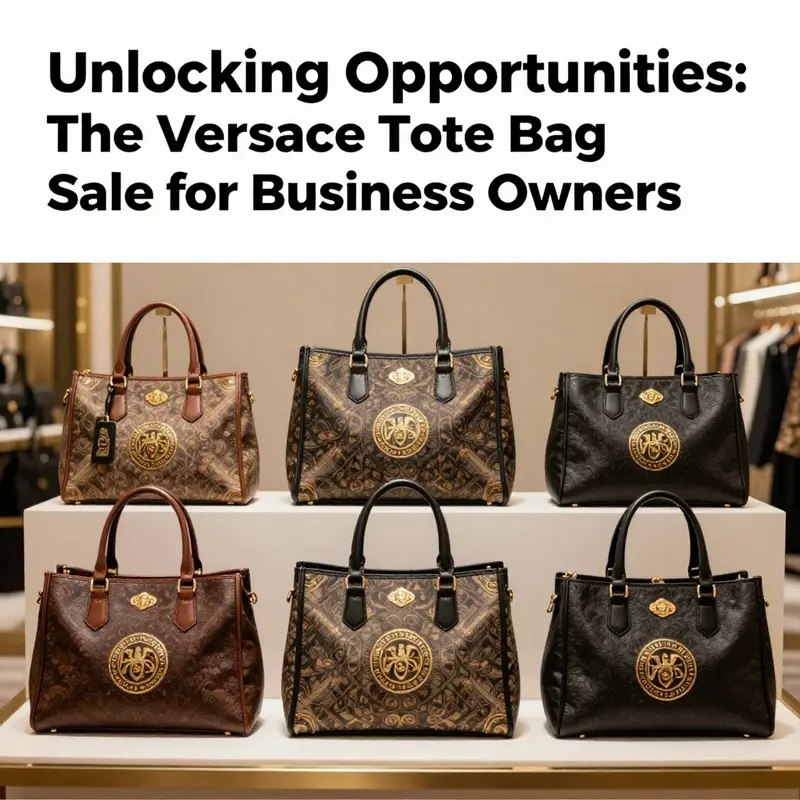 A collection of Versace tote bags presented elegantly, capturing the essence of luxury and style in fashion.