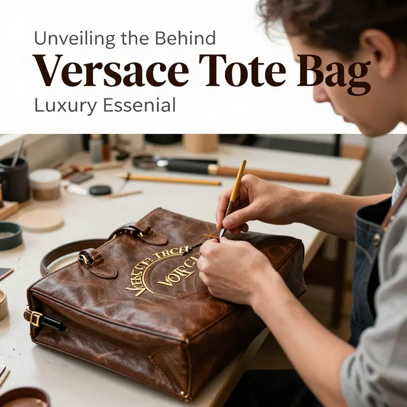 The striking detail of the Medusa ’95 Tote Bag, highlighting its luxurious materials and iconic design.