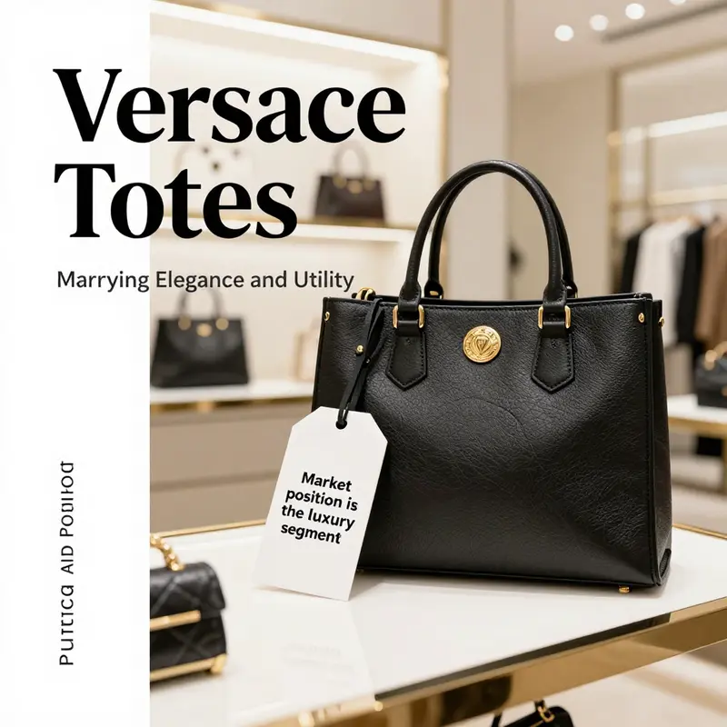 The Versace tote exemplifies a perfect blend of high-end fashion and practical utility suitable for modern professionals.