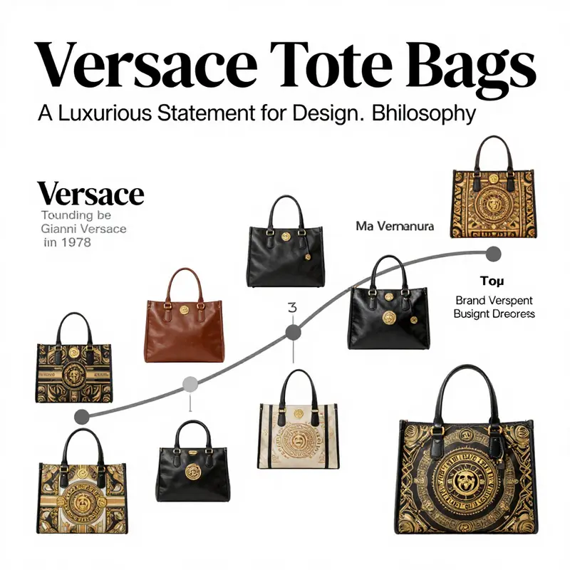 The Medusa ’95 Tote Bag showcases Versace’s signature design ethos with its luxurious detailing and iconic logo.
